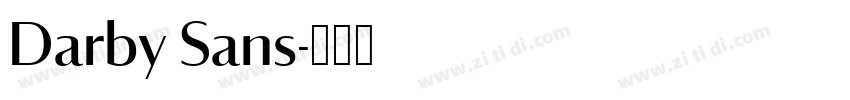 Darby Sans字体转换